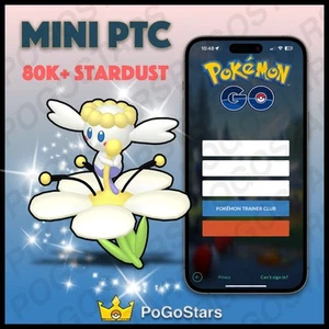 Pokémon PTC Go - Brillante Flabebe Flor Blanca Flabébé - 80K Polvo de Estrellas✨ - Imagen 1 de 1