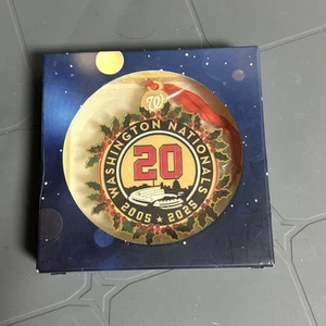 Washington Nationals 20th Anniversary Holiday Ornament Limited Produced!! - Picture 1 of 2