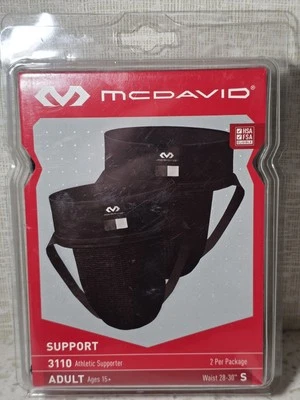2-pack McDavid Athletic Supporter Jockstrap With Stretch Mesh Pouch 3110 Adult S - Image 1 of 4