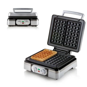 Design Waffelautomat belgische Waffeln Waffeleisen antihaft beschichtet DOMO - Bild 1 von 6