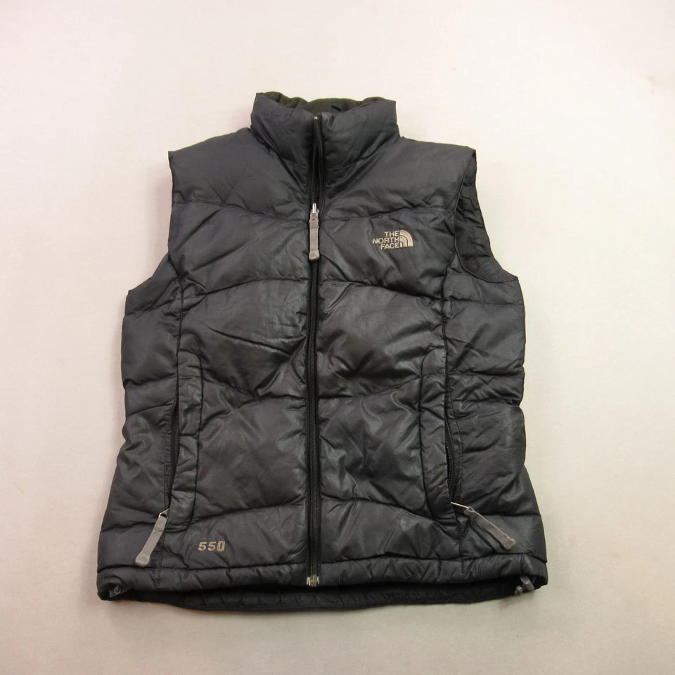North Face Vest Girls Medium Sleeveless Pockets Full Zip Lightweight Puffer 550 - Image 1 of 4