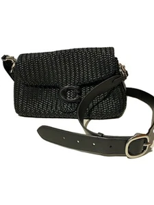 COACH Shoulder Bag Leather black Plain E2444-CU069 - Picture 1 of 6