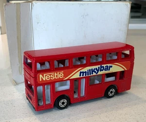 Matchbox "Milky Bar" London Bus - Edizione Plain Box datato 1984 - Condizione A++ - Foto 1 di 4