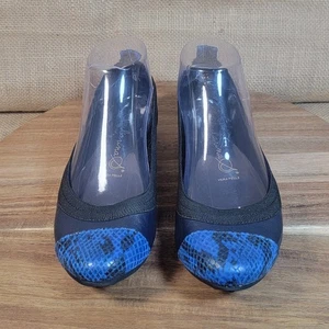 Zapatos planos de ballet de cuero Vera Pelle Bailarina para mujer talla 36 EE. UU. 6 - Imagen 1 de 10