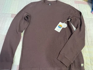 Vuori Herren Waffle Crew Chestnut V176 Gr. M Neu mit Etikett - Bild 1 von 4