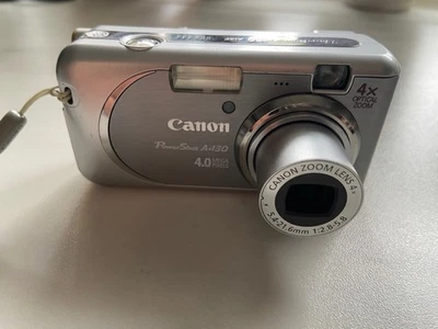 Canon PowerShot A430 4,0 MP Digitalkamera - Silber - Bild 1 von 4