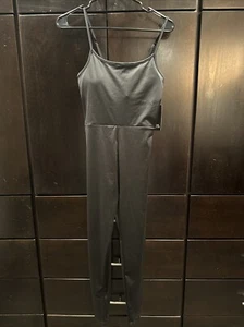 NoBo black spaghetti strap stretchy yoga jumpsuit romper sz Small 3-5 Brand New - Picture 1 of 8