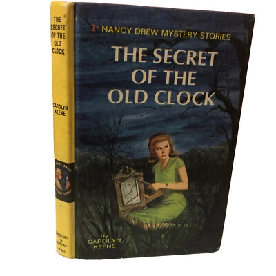 The Secret of the Old Clock (1959) Nancy Drew #1 Vintage HC Book Carolyn Keene Foto 1 de 4