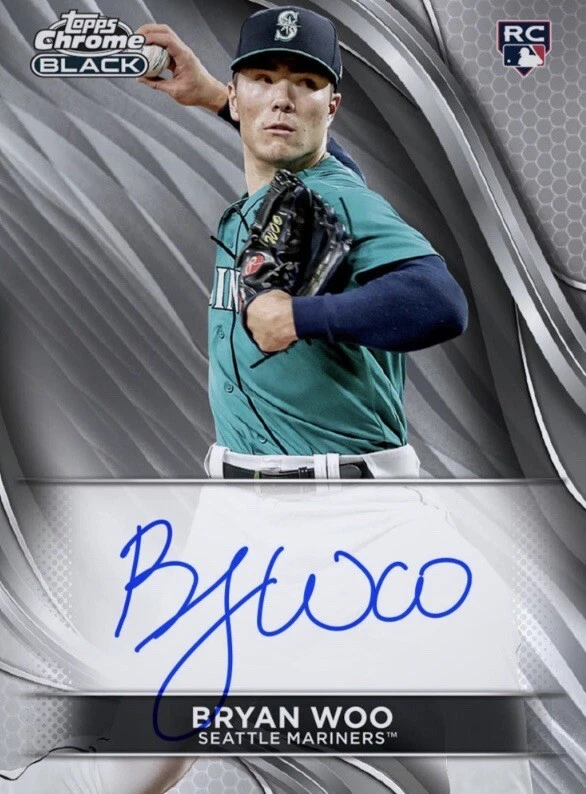 2024 Topps Chrome Black Auto Rookie RC Signature BRYAN WOO Digital - Image 1 of 1