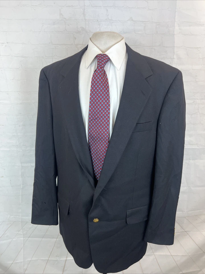 Blazer Burberry negro de lana maciza 42R 42R SUPER 100'S OTOÑO/INVIERNO $1,895 Foto 1 de 4