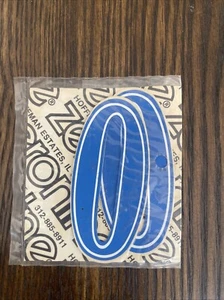 NOS OLD SCHOOL BMX ZERONINE 3" HELMET STICKER PLATE STICKER # 0 HARO HUTCH GT SE - Picture 1 of 1