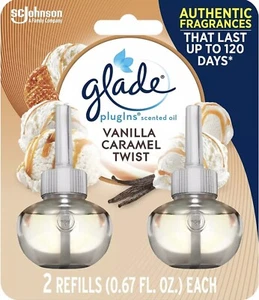 Glade Plugins Refills Air Freshener, VANILLA CARAMEL TWIST - Picture 1 of 5