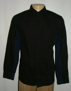 NEW WT FIVE FOUR CASUAL SHIRT SIZE XL 100% COTTON BLACK SOLID #320 - Picture 1 of 6
