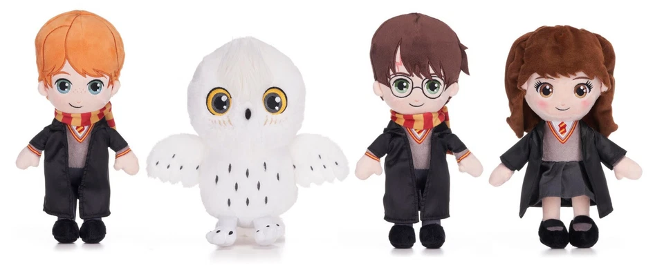 POSH PAWS NEW OFFICIAL 10" HARRY POTTER SOFT PLUSH TOY HERMOINE RON HEDWIG DOBBY - Image 1 of 1