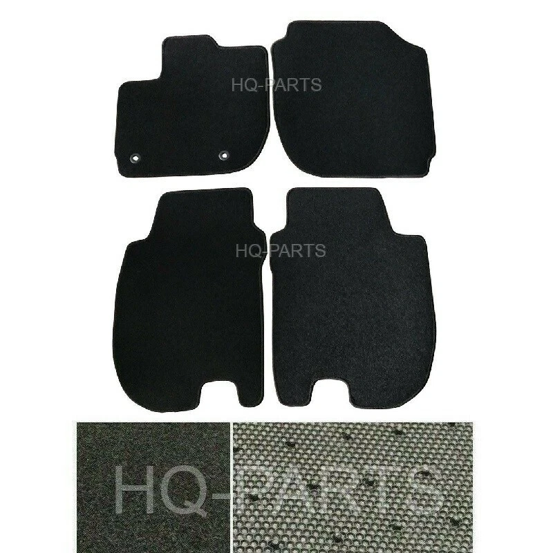 全新 4 件黑色尼龙地毯脚垫 适合 15-18 本田 Fit — 第 1/1 张图片