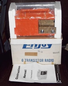 VINTAGE AM transistor radio KIT UNBUILT portable receiver DIY electronic project - Picture 1 of 5