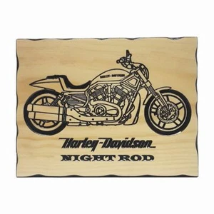 Harley Davidson Night Rod - Letrero de madera - Imagen 1 de 3