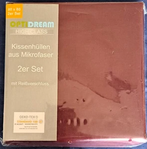 2er Pack Microfaser Kissenhülle Kissenbezug 80x80 - Bild 1 von 2