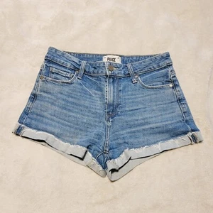 Paige Jimmy Jimmy Shorts Damen Größe 26 Bündchen Stretch Baumwollmischung Blau Denim - Bild 1 von 13