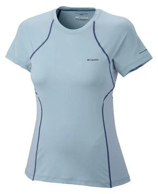 COLUMBIA Coolest COOL Omni FREEZE Zero WICK Sun SPF Top TSHIRT Women size MEDIUM - Image 1 of 4