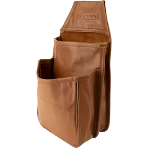 Jack Pyke Tan Leather Cartridge Double Pouch Belt Attachment Hunting Shooting - Picture 1 of 2