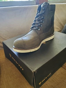 Brand New - Rev'it Ginza 3 Motorcycle Boots size US 10 (EUR 43) - "Olive/White" - Picture 1 of 4