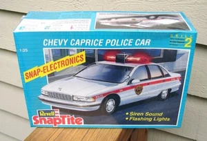 Revell #6293 SnapTite Chevy Caprice Police Car 1/25 Model Kit FACTORY SEALED - Picture 1 of 5
