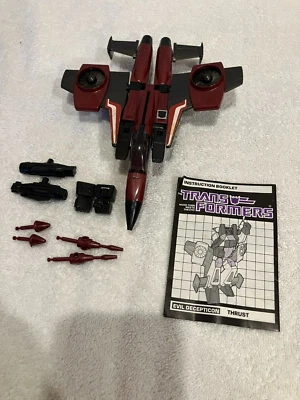 1984 Transformer G1 Evil Decepticon THRUST Comp. w/ Acc's - Image 1 of 4