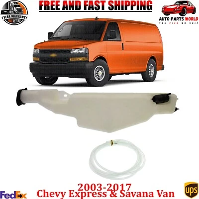 Conjunto de depósito de lavadora con bomba y tapa para Chevy Express y Savana 2003-2017 Foto 1 de 4