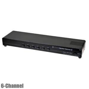 6-Channel Stereo Audio Speaker Switch Selector Home Theater Cinema Switcher - Picture 1 of 2