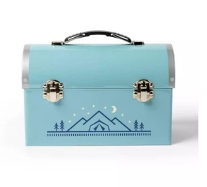 Target Bullseye's Playground Blue Summer Camp Lunch Box 7.5"W x 5"H (NWT) - Picture 1 of 3