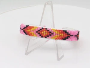 Native American Navajo Handmade Bead Cuff Bracelet - Picture 1 of 9
