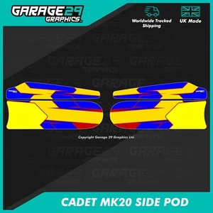 CADET KART MK20 SIDE PODS STICKER KIT - CYCLONE - COLOUR 5 - CUSTOMISABLE - Picture 1 of 3