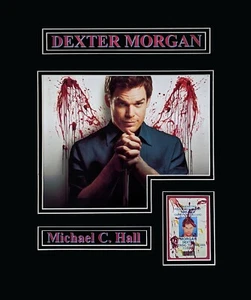 Dexter Morgan-Michael C. Hall Photographic Art Display Framed Ready to Display - Picture 1 of 2