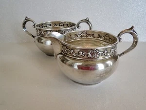 Strasbourg #1132 by GORHAM Sterling Silver SUGAR & CREAMER SET 2 Piece Set - Picture 1 of 15