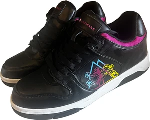Airwalk Retro Skate Sneaker Gr. 8,5 schwarz Kunstleder neon pink Futter - Bild 1 von 8