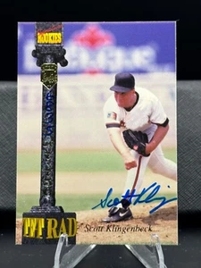 1994 Signature Rookies - Scott Klingenbeck, #XCIII - On Card Auto - Bild 1 von 2