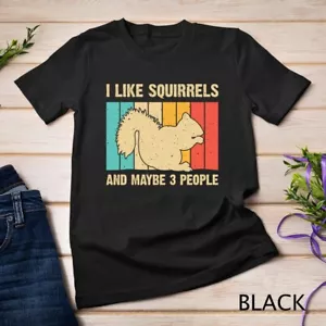 Divertido diseño de ardilla para niños hombres mujeres mascotas amantes de las ardillas camiseta unisex - Imagen 1 de 15