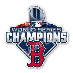 Boston Red Sox Champions 2018 World Series Large Size Precision Cut Decal