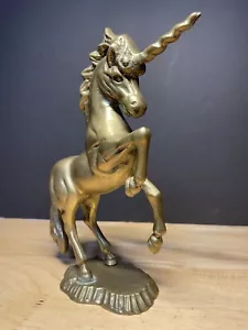 Vintage Solid Brass Unicorn Figurine - Picture 1 of 11