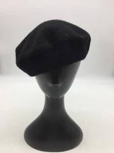 H&M Black Beret Wool Hat Unisex One Size - Picture 1 of 8