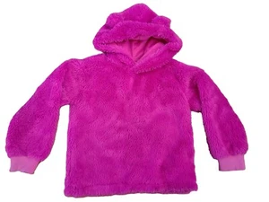 Sovereign Code Girls Softy Faux Fur Pullover Hoodie Hot Pink Size 6X - Picture 1 of 5
