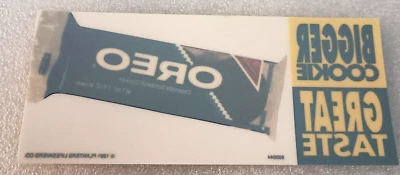 Vtg Oreo Store Promo Window Door Removable Cling Sticker Sign 1991 NOS New - Image 1 of 4