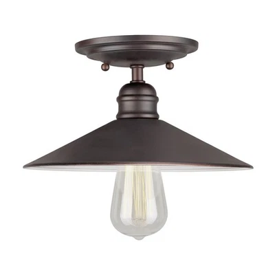 Forte Lighting 7259-01-32 Signature Semi-Flush Mount Antique Bronze - Image 1 of 3