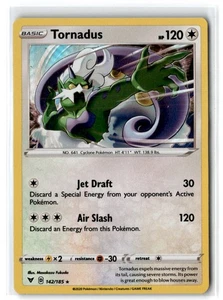 2020 Sword & Shield - Vivid Voltage Tornadus #142 Basic/Rare Holo - Picture 1 of 2