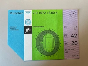 Ticket Athletics Olympics 1972 Munich 800m Final Gold for Dave Wottle - Picture 1 of 2