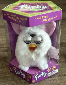 Vintage Tiger Electronic 1998 Furby Spielzeug Schneeball weiß Modell 70-800 NEU OPEN BOX - Bild 1 von 6