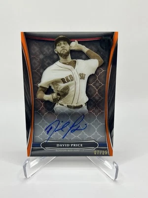 2018 Topps Tribute David Price/25 Orange Iconic Perspectives automático #IP-DP Foto 1 de 2