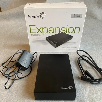 Seagate Expansion Desktop External Drive SRD00F2 3TB HDD STBV3000100 - Image 1 of 4