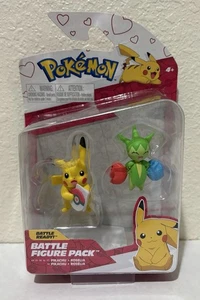 Pokemon Pikachu und Roselia Battle Figuren Pack Neu - Bild 1 von 5